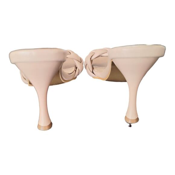 Ashley Braided Toe Strap Mule Heel Slide On‎ Sandals - Picture 6 of 8